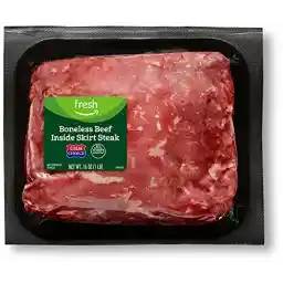 Amazon Fresh Brand, Beef Inside Skirt Steak, Boneless, USDA Choice, 1 lb