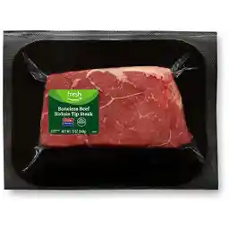 Amazon Fresh Brand, Beef Sirloin Tip Steak, Boneless, USDA Choice, 12 oz