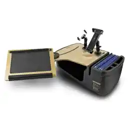 AutoExec AUE18002 GripMaster Car Desk Birch Finish with Phone Mount and Tablet Mount