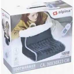 Alpina Voetenwarmer - Donkergrijs - Met Timer en Overhittingsbeveiliging - 100watt - 3 Warmtestanden - Duurzaam