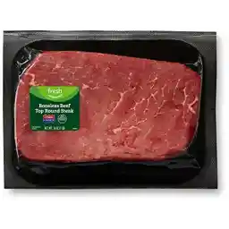Amazon Fresh Brand, Beef Top Round Steak, Boneless, USDA Choice, 1 lb