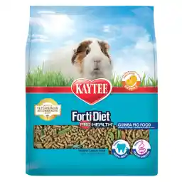 Kaytee Forti-Diet Pro Health Nourish+Protect Guinea Pig Food, Comprehensive Nutrition Backed by Science, Digestive Health, Immune Support, 5 pounds