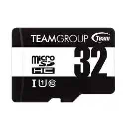 Team 32GB microSDHC UHS-I/U1 Class 10 Memory Card with Adapter, Speed Up to 100MB/s (TUSDH32GCL10U03)