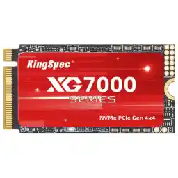KingSpec 1TB NVMe PCIe 4.0x4 M.2 2242 Internal Solid Drive High Performance Read/Write Speed Up to 7200/6400 MB/s Support NVMe 1.4 1TB