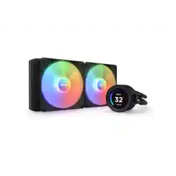 NZXT Kraken Elite RGB 280mm - RL-KR28E-B1 - RGB AIO CPU Liquid Cooler - Customizable LCD Display - 2 x F140RGB Core Fans Radiator Fans Black LGA 1851 / AM5 Compatible
