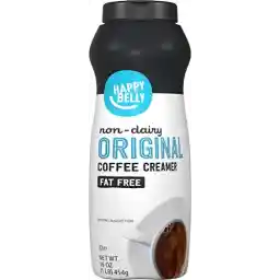 Amazon Saver, Powdered Non-Dairy Original Coffee Creamer, Fat-Free, 16 Oz (Previously Happy Belly, Packaging May Vary)