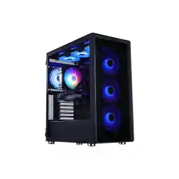 MLOONG Gaming PC,AMD Ryzen 5 5500 4.2 GHz, AMD Radeon RX 6600 8GB Desktop Computer, 1TB NVMe SSD, 16GB DDR4 3200MHz, Air Cooled Prebuilt,650W PSU, Windows 11 Home,Tower Prebuilt PC