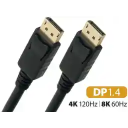 Nippon Labs DisplayPort 1.4 VERSION 8K DP Cable 8K 60Hz - 6ft. - VESA Certified - DP to DP 1.4 HBR3 Cable - Ultra High Speed 8K DP for Laptop PC TV Gaming Monitor 100% Copper Cable, 50DP14V-MM-6