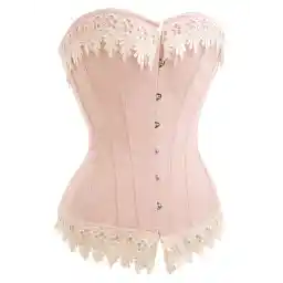Alivila.Y Fashion Womens Sexy Vintage 1920s Renaissance Lace Trim Corset Bustier
