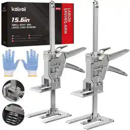 Kolvoii Labor Saving Arm Jack, 2 Pack Stainless Steel Construction Jack, Versatile and Easy to Use Hand Lifting Tools Improved Quality Lifting Device