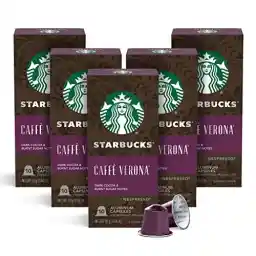 Starbucks by Nespresso Original Line, Caffè Verona, Dark Roast Coffee, 50-count Espresso Pods