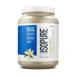 Isopure Plant-Based Protein Powder, Lactose Free, Gluten Free, With Iron, Vanilla, 20g Plant Protein Per Serving, 1.23 Lbs, 20 Servings