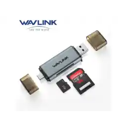 Wavlink SD Card Reader, USB C+USB3.0 Micro SD Memory Card Reader Adapter for TF SD Micro SD SDXC SDHC MMC RS-MMC Micro SDXC Micro SDHC UHS-I, For MacBook Air/Pro, iPad Pro, Samsung Galaxy S21, Android