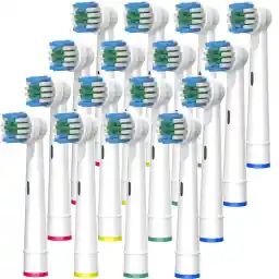 FIRIK Toothbrush Heads, Electric Toothbrush Replacement Brush Heads Compatible with Oral B/Braun, Professional Replacement Heads Refill 16 Pcs