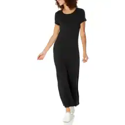Amazon Essentials Women's Short-Sleeve Maxi Dress, Flowy