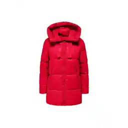 Only Açık Kırmızı Kadın Mont ONLNEWSCARLETT HOOD PUFFER CC OTW