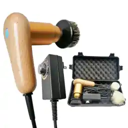 Ksquares Smart Shoe Polisher Kit, 75W Electric Shoe Polisher with Adjustable Speed, Automatic Shoe Shine Kit, Portable Leather Care Cleaning Kit for Shoes, Boots,Bags, Sofa (Yellow Pro)