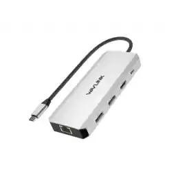 WAVLINK Triple Monitor Laptop Docking Station | 12-in-1 USB C Hub with 4K HDMI | Dual 4K DP | 100W PD Charging | USB3.0 | USB2.0 | RJ45 | SD/TF Slots | Audio/Mic - MacBook/Dell/HP/Lenovo