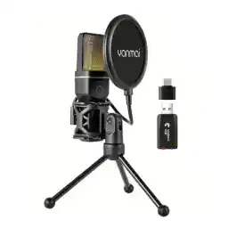 میکروفون استودیویی یانمای Yanmai SF-777W RGB Studio microphone