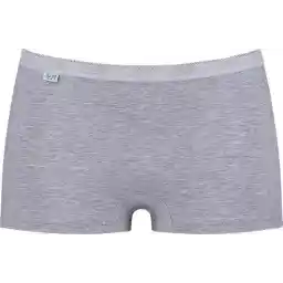 Basic boxershort dames katoen - Vrouwen onderbroek kort pijpje - 40 - Grijs