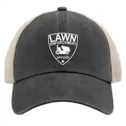 Lawn Enforcement caps Running Cap AllBlack Baseball hat Gifts for Son Baseball Hats