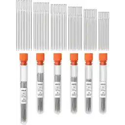 VONEEDL 60 PCS Large Eye Sharp Needles - Easy to Thread Big Eye Sewing Needles, Embroidery Needles (6 Sizes)