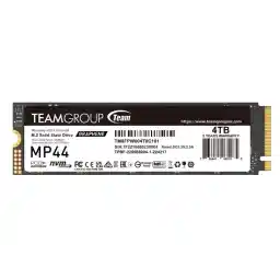 Team Group MP44 M.2 2280 4TB PCIe 4.0 x4 with NVMe Laptop & Desktop & NUC & NAS Internal Solid State Drive (SSD), (R/W Speed up to 7,400/6,900MB/s) TM8FPW004T0C101