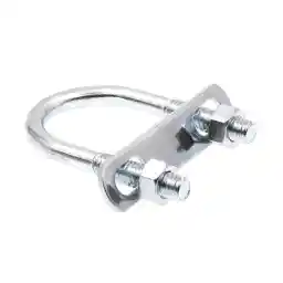 Prime-Line 9071969 U-Bolts, Round Bend, 5/16 In.-18 X 1-3/8 In. X 2-1/2 In. - for 1 In. Pipe, Zinc Plated Steel (10 Pack)