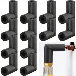 Frienda 4 Pack Pipe Insulation Foam Tube Elbow Insulation Tubing Elbows Water Freeze Protection Heat Preservation Foam Tube for Tubing Outdoor Water Pipe Protection (1 Inch)