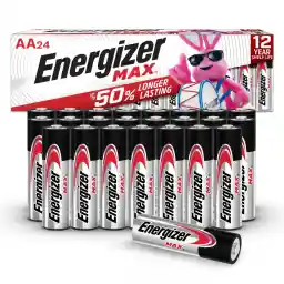 Energizer AA Batteries, MAX Double A Battery Alkaline, 24 Count