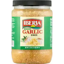 Iberia Minced Garlic In Water, 32 Ounce