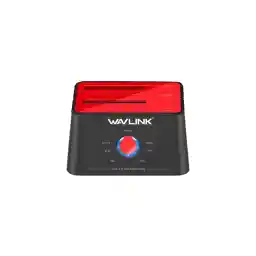 WAVLINK USB 3.0 to SATA I/II/III Dual Bay External Hard Drive Docking Station for 2.5/3.5 Inch HDD/SSD with UASP (6Gbps), Support Offline Clone Duplicator Function [Max 16TB X2 ]