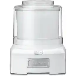Cuisinart Ice Cream Maker Machine, 1.5 Quart Double Insulated Machine, Sorbet and Frozen Yogurt Maker, Ready in 20 Minutes, ICE-21P1, White