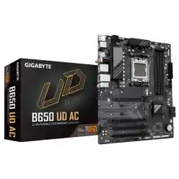 GIGABYTE B650 UD AC (rev. 1.0) AM5 LGA 1718 AMD B650 ATX Motherboard with 5-Year Warranty, DDR5, PCIe 4.0 M.2, PCIe 4.0, USB 3.2 Gen2x2 Type-C, GbE LAN