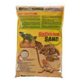 Natural Sedona Pro-Calcium Terrarium Sand - 10 lbs - Natural Substrate for Reptile Habitats, Supports Digging & Terrarium Aesthetics