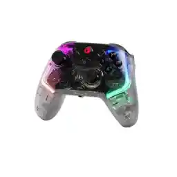 GameSir T4 Kaleid Transparent PC Controller, Wired Gaming Controller for PC/Switch/Android TV Box, Gamepad Joystick with Hall Effect Sticks/Analog Triggers, 3.5mm Audio Jack, 2 Back Buttons