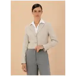 Cropped Fit Bej Kadın Ceket CUNZI-C