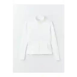 LC Waikiki LCW Active Dik Yaka Düz Uzun Kollu Kadın Fermuarlı Sweatshirt