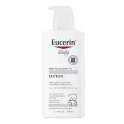 Eucerin Baby Body Lotion, Hypoallergenic and Fragrance Free Baby Lotion with Pro-Vitamin B5 and Shea Butter, 13.5 Fl Oz Bottle