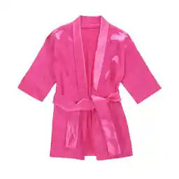 FIOMVA Toddler Kids Baby Boys Girls Silk Satin Bathrobe Long Sleeve Kimono Robes Infant Nightgown Sleepwear Clothes