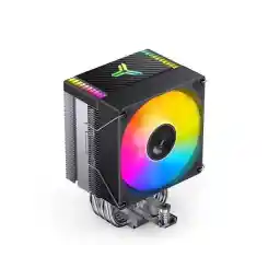 JONSBO CR1400 EVO ARGB CPU Cooler,Silent Series Mini CPU Cooler,H130mm,Air Cooling Tower Radiator,Desktop PC AM4/AM5 heatsink,4 Copper Heatpipes for AMD/Intel LGA1700, 92mm ARGB Fan,Lighting Top,Black