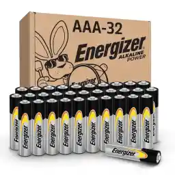 Energizer Alkaline Power AAA Batteries, 32 Count, Long-Lasting Triple A Batteries, Suitable for Everyday Electronics and Emergency Gear