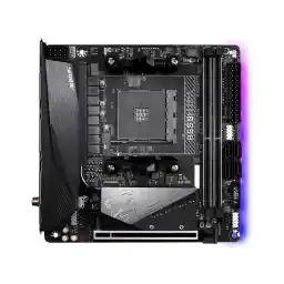 GIGABYTE B550I AORUS PRO AX AM4 AMD B550 Mini-ITX Motherboard with Dual M.2, SATA 6Gb/s, USB 3.2 Gen 1, WIFI 6, 2.5 GbE LAN, PCIe 4.0