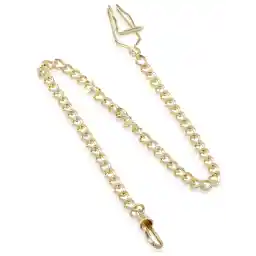 Charles-Hubert, Paris 3547-G Gold-Plated Pocket Watch Chain