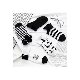 BGK 5'li İnek Desenli Kısa Kadın Çorap