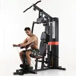 JX FITNESS Multi Functional Home Gym Equipment JX-187F with Leg extension & Bicep Curl/ Weight Stack 98LBS Dead Weight Stacks