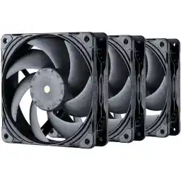 Phanteks T30-120 Fan Triple-Pack, premium high-performance fan, excellent sound quality, 4-pin PWM, multiple fan RPM modes, Black/Grey