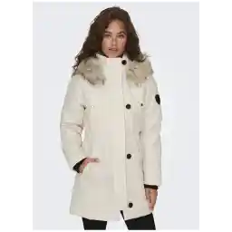 Only Kırık Beyaz Kadın Kaban ONLIRIS FUR WINTER PARKA CC 2023 OT