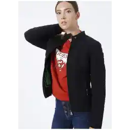 Slim Fit Siyah Kadın Mont W2YL1IW6NW2JBLK