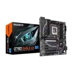 GIGABYTE Z790 EAGLE AX LGA 1700 Intel Z790 ATX Motherboard with DDR5, M.2, PCIe 5.0, USB 3.2 Gen2X2 Type-C, Intel Wi-Fi 6E, 2.5GbE LAN, Q-Flash Plus, EZ-Latch